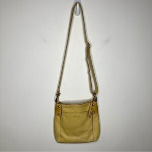 Fossil vintage‎ yellow leather crossbody bag